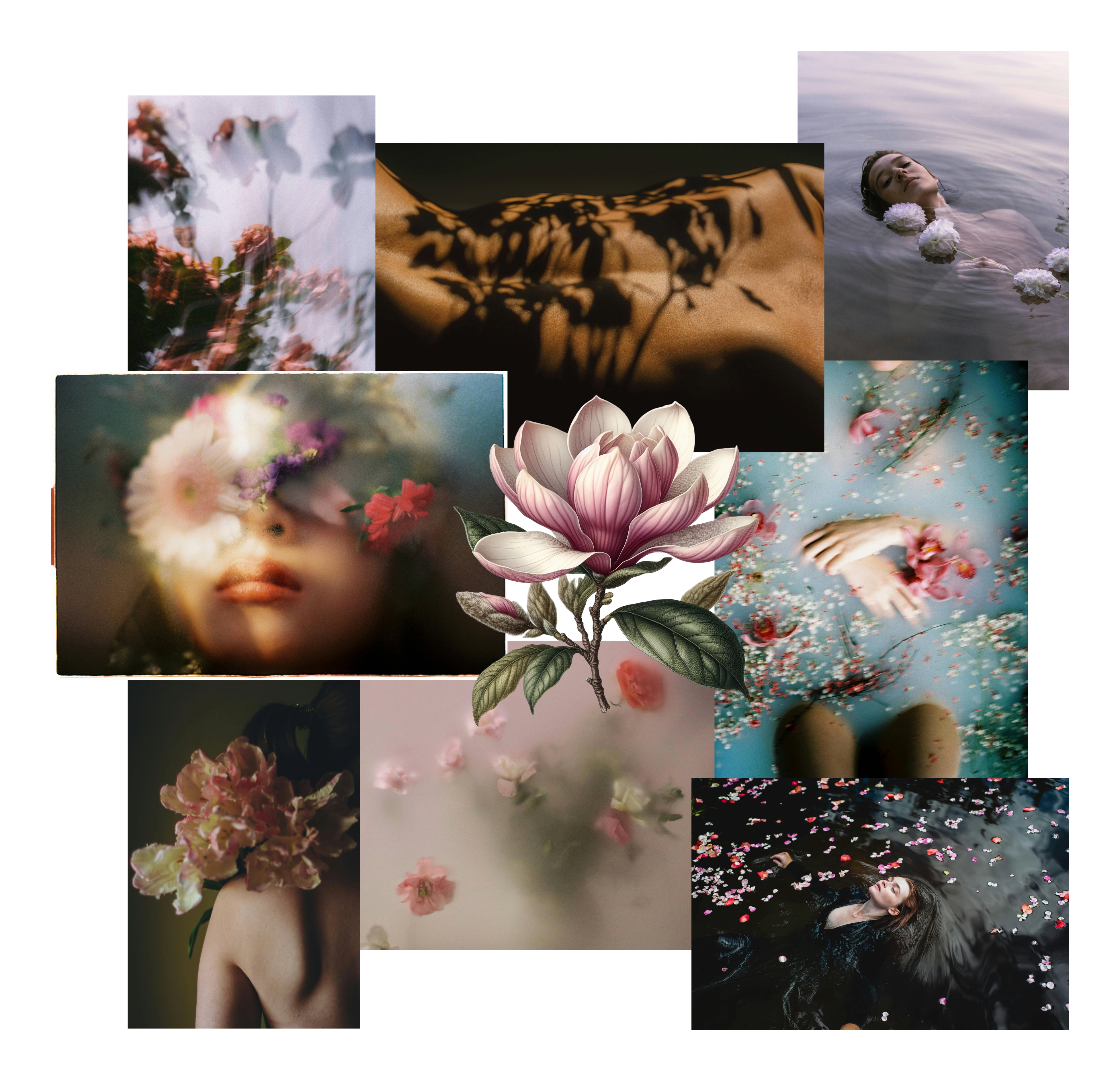 Effloresce — a collage of women in bloom